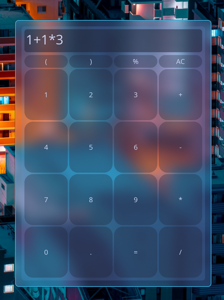Calculator project preview